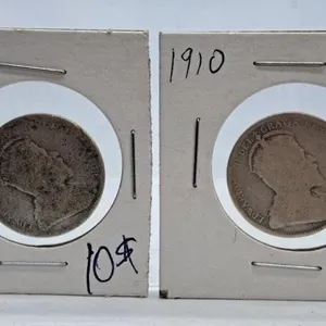 1909 and 1910 Canada Quarters