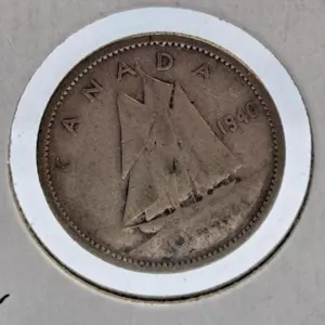 Rare 1940 Canada Dime with Doubling