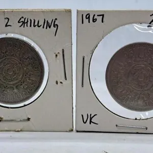 1955 and 1967 Great Britain Two Shillings Coins