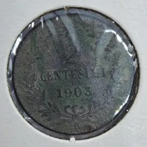 1903 Italy Two Centesimi Coin
