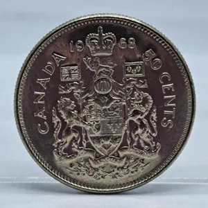Mint State 1968 Canada 50 Cent Piece