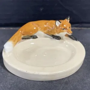 Royal Worcester Fox Ashtray