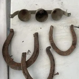 Horse shoes and 3 bell assembly