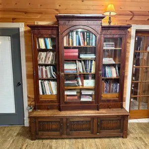 Glass Door Book Cabinet