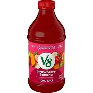 SEALED (1.36L x2) 2pk V8 V-Fusion Strawberry...