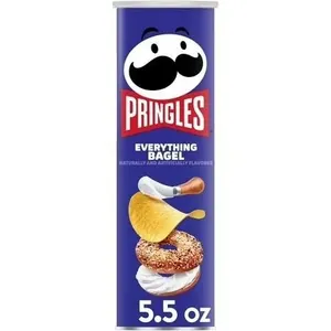 New (158g) 1pk Pringles Everything Bagel Potato...