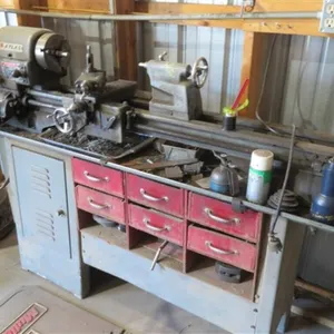Atlas Metal Lathe, 36" bed, 6" swing, w/attach.