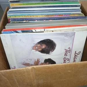 Box with assorted Records