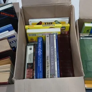 3 Boxes assorted books