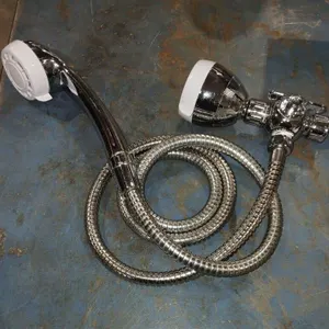 Shower head with valve & handheld shower sprayer