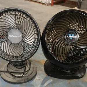 2 Electric Black  Fans