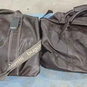 2  Brown leather bags