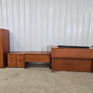 Desk W/ Hutch & Cabinet