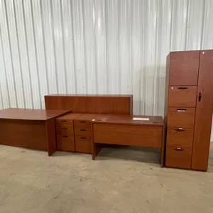 Desk W/ Hutch & Cabinet