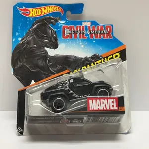 Hot Wheels Marvel Captain America: Civil War Black Panther Die-Cast Car 2015 Carded #27 New Unopened