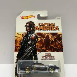 Hot Wheels Captain America Winter Soldier Rivited Die-Cast Car, Marvel Comics Series, Carded, DJK76,