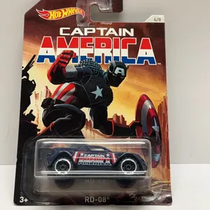 Hot Wheels Marvel Captain America RD-08 Die-Cast Car DJK81 (4/8) in Original Packaging 2016 Release