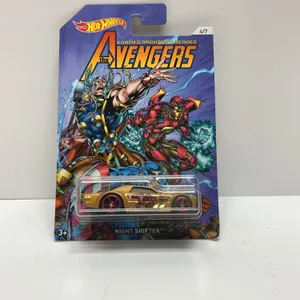 Hot Wheels Marvel Avengers Night Shifter Iron Man Car FKD54, Carded, Avengers Packaging, 2017 Releas