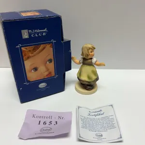 M.I. Hummel Goebel Figurine "Liesl – Spring Waltz" 912/B with Box, Certificate, and Kontroll No. 165