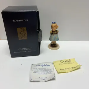 M.I. Hummel Club Goebel Figurine "Two Hands, One Treat" Hum 493 with Original Box and Certificates,