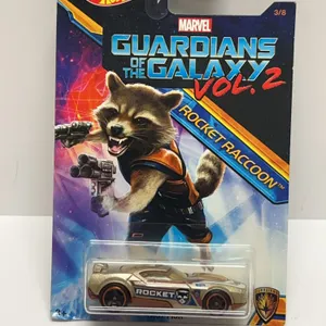 Hot Wheels Marvel Guardians of the Galaxy Vol. 2 Rocket Raccoon Fast Fish Diecast Car (2016, DWD75)