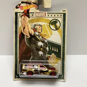 Hot Wheels Marvel Thor Time Shifter Diecast Car, 5/8 Limited Series, Carded Packaging, Mattel GDG83