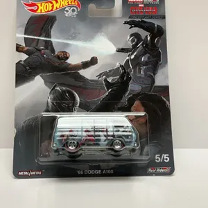 Hot Wheels Marvel Studios Captain America '66 Dodge A100 Real Riders (2018, 5/5, Metal/Metal) NIB MO