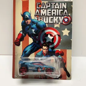 Hot Wheels Marvel Captain America & Bucky Spectyte Die-Cast Car 7/8 (2015) in Original Packaging, DJ