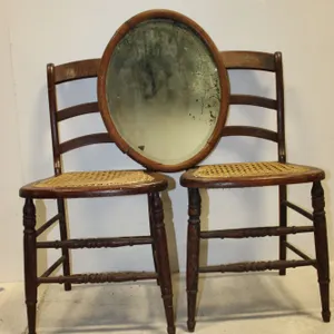 Antique Chairs & Mirror