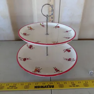 Mallory Lane 2 Tier Santa Plate 11"X9.5"