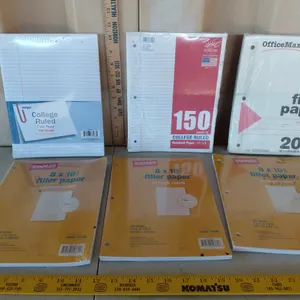 Assorted College Ruled Notebook Paper