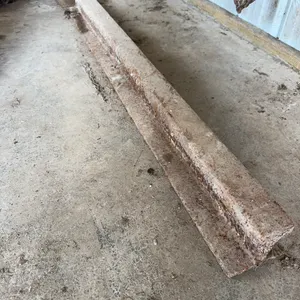 Salvaged Steel Railroad Track Section Forty Eight Inch Anvil