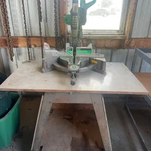 Hitachi C12FDH Twelve Inch Compound Miter Saw On Rolling Stand