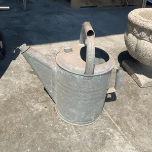 Galvanized water pitcher