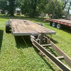 Homemade Tandem Axle Tilt Trailer, 7x19 - No Title  - metal filing cabinets, not included and sold separately