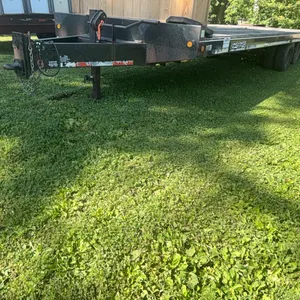 Felling Deckover Tandem Axle Trailer 102 x 24 w/5’ Beaver Tail, Flip Down Ramps - ***Titled***