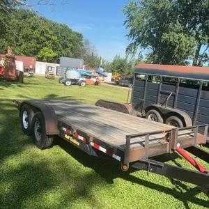 Hull Car Trailer, 6.5 x 18 Tandem Axle Tilt Bed, Titled