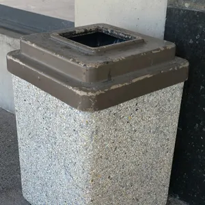 38"/ 48"h Aggregate trash cans