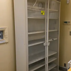 48" x 93"h Poly and metal tobacco rack