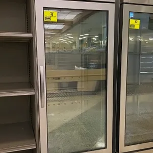 True model: T-23FG-HC-FGD01 (s/n: 10166460), Self-contained portable stainless steel single glass door reach in display freezer with LED lighting, 115