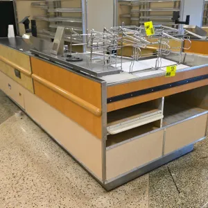 4' x 12' Laminate wood single belt checklane
