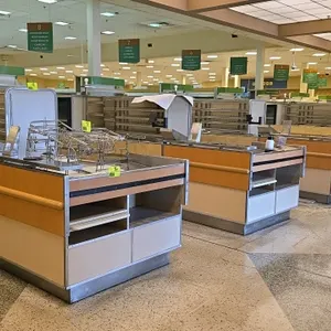 4' x 12' Laminate wood single belt checklane