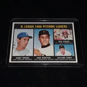 1967 Topps Sandy Koufax Juan Marichal Gaylord Perr