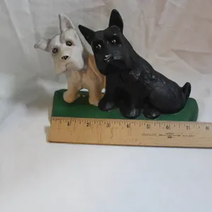 Cast Iron Double Scottie Dog Doorstop