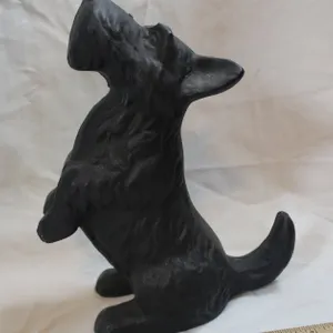 Cast Iron Scottie Dog Figure Approximately 8.5 Inches Tall
