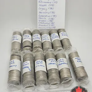 Canada Twenty Five Cent 2000 (Partial Rolls) : (452 Coins) - Pride (37) - Ingenuity (37) - Achieveme