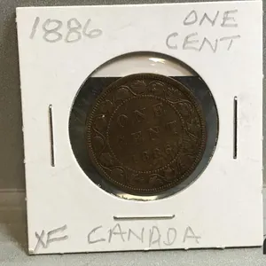 1886 Canada Large 1 Cent Coin
 UNRESERVED