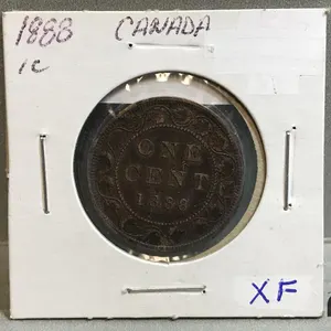 1888 Canada Large 1 Cent Coin
 UNRESERVED