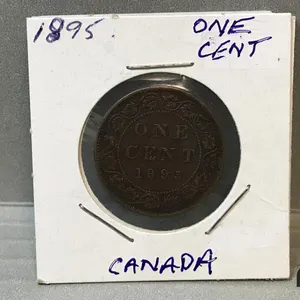 1895 Canada Large 1 Cent Coin
 UNRESERVED