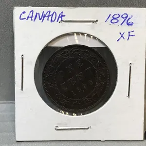 1896 Canada Large 1 Cent Coin
 UNRESERVED